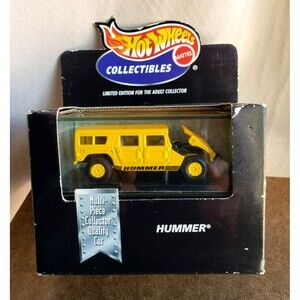 2000 Hot Wheels HUMMER Yellow  COOL COLLECTIBLE LTD ED Yellow REAL RIDERS #26796